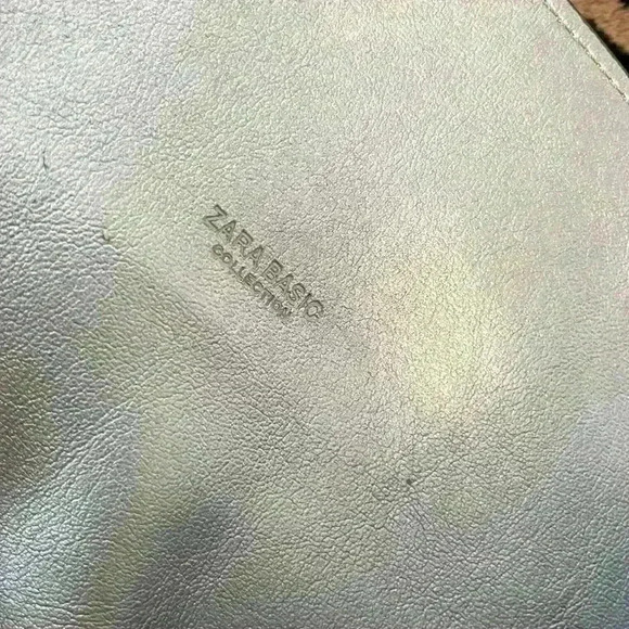 ZARA Yellow and Silver Reversible Tote Bag - Picture 4 of 7